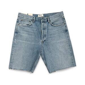 AGOLDE 90's Mid-Rise Loose Denim Jean Shorts - RIPTIDE